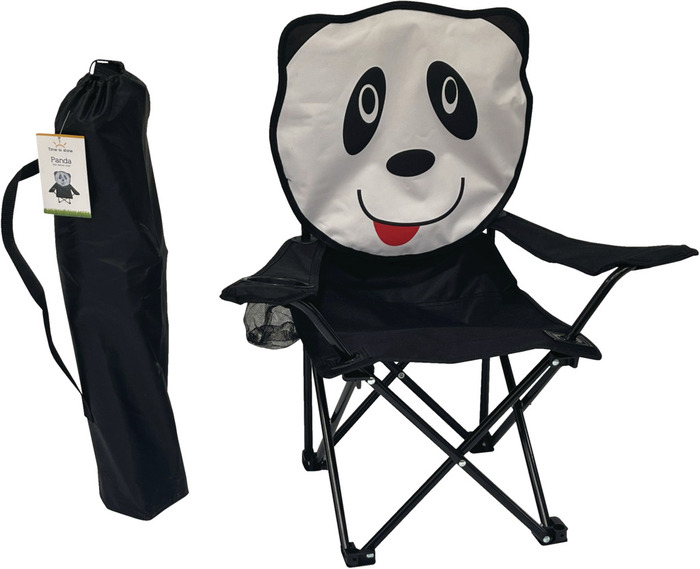 Barnecampingstol panda 35 x 35 x 62 cm - Sunlife